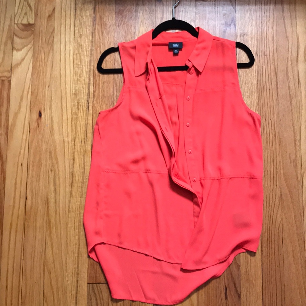 Medium red blouse tank